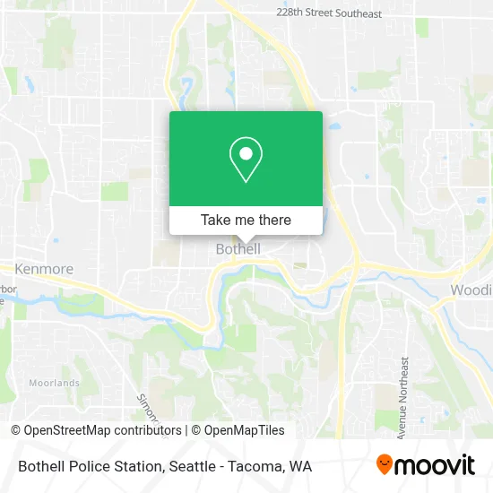 Bothell Police Station map