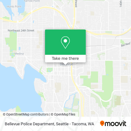 Bellevue Police Department map