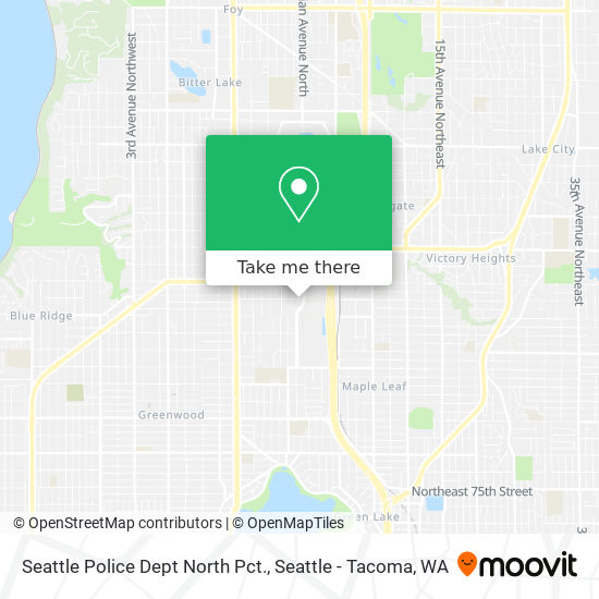 Seattle Police Dept North Pct. map