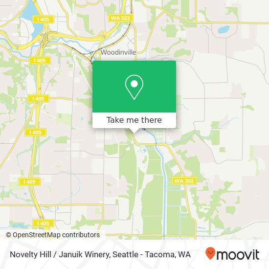 Novelty Hill / Januik Winery map