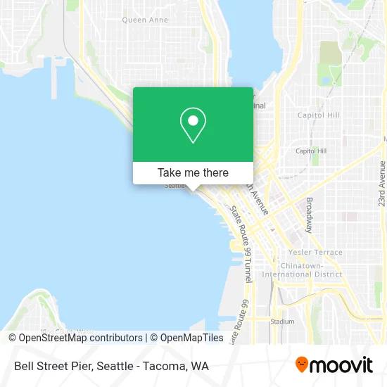 How to Get to Bell Street Pier in Seattle by Bus or Light Rail?