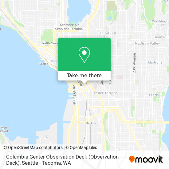 Columbia Center Observation Deck map