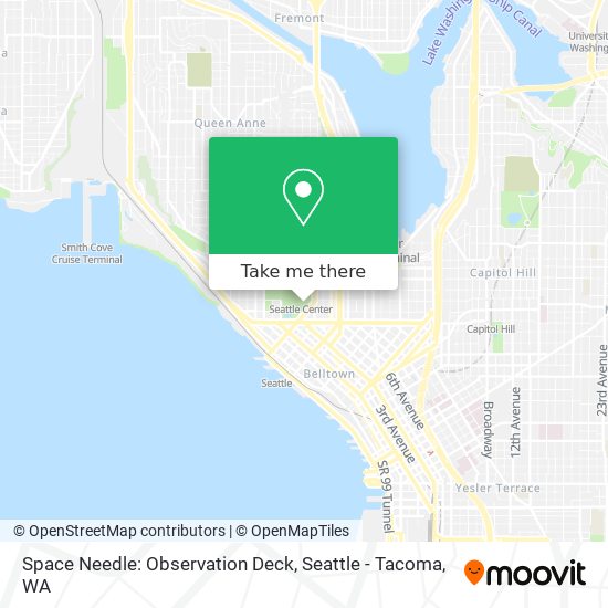 Space Needle: Observation Deck map