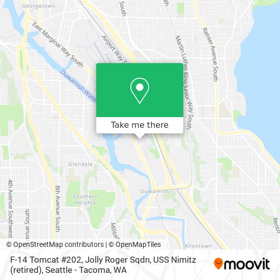 F-14 Tomcat #202, Jolly Roger Sqdn, USS Nimitz (retired) map