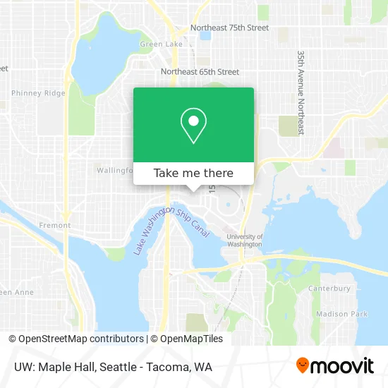 UW: Maple Hall map