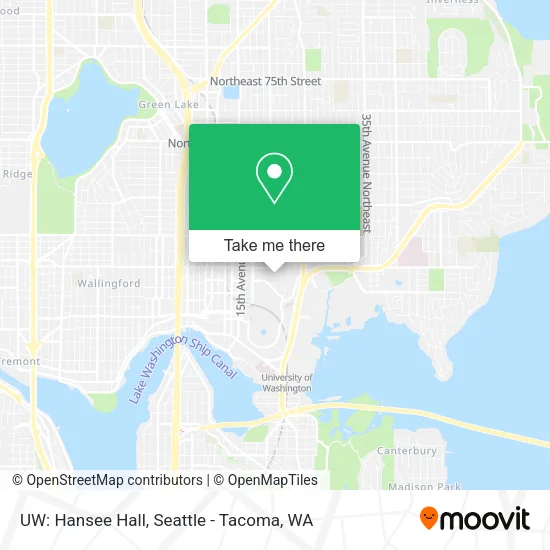 UW: Hansee Hall map