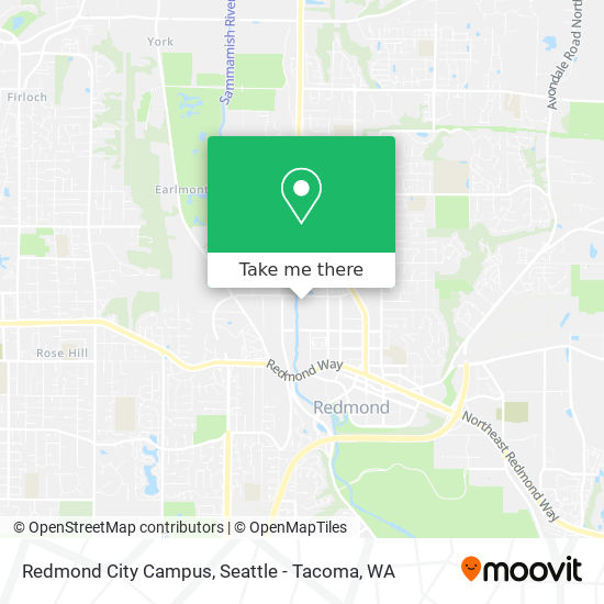 Redmond City Campus map