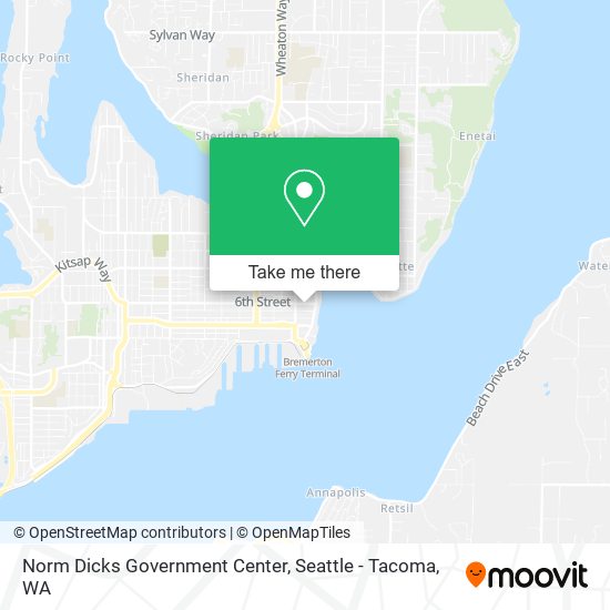 Norm Dicks Government Center map