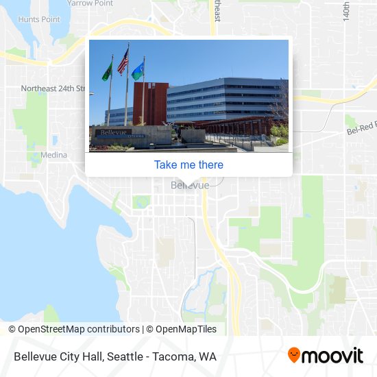 Mapa de Bellevue City Hall