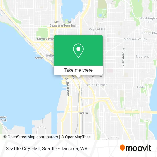 Seattle City Hall map