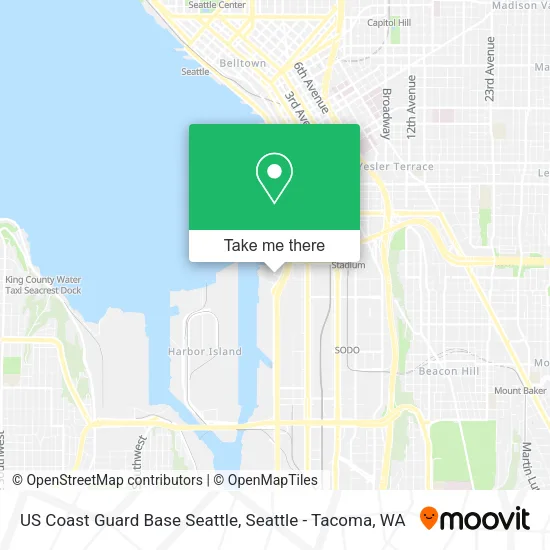 US Coast Guard Base Seattle map