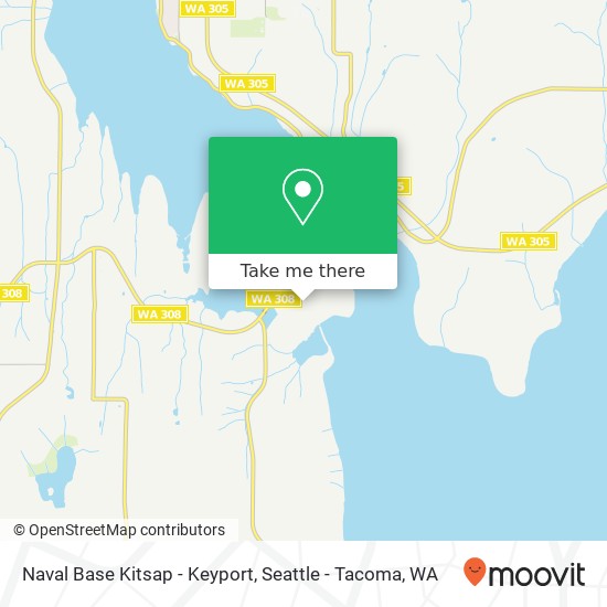 Mapa de Naval Base Kitsap - Keyport