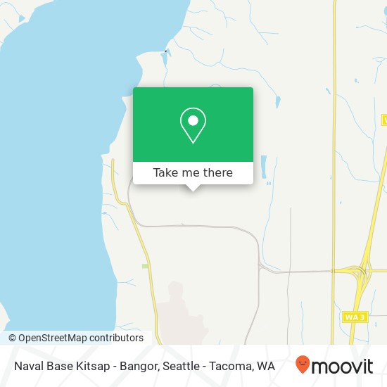 Naval Base Kitsap - Bangor map