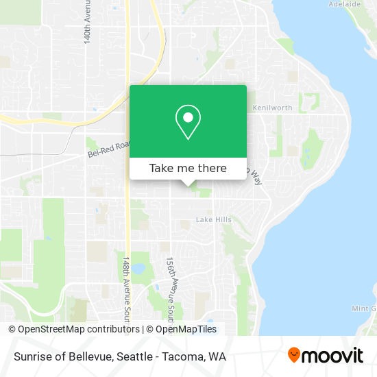Sunrise of Bellevue map