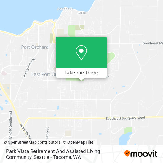 Mapa de Park Vista Retirement And Assisted Living Community