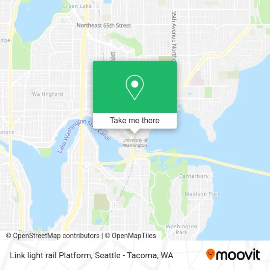 Link light rail Platform map