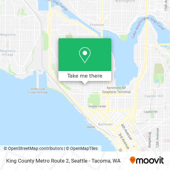 King County Metro Route 2 map