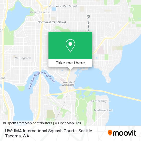 Mapa de UW: IMA International Squash Courts