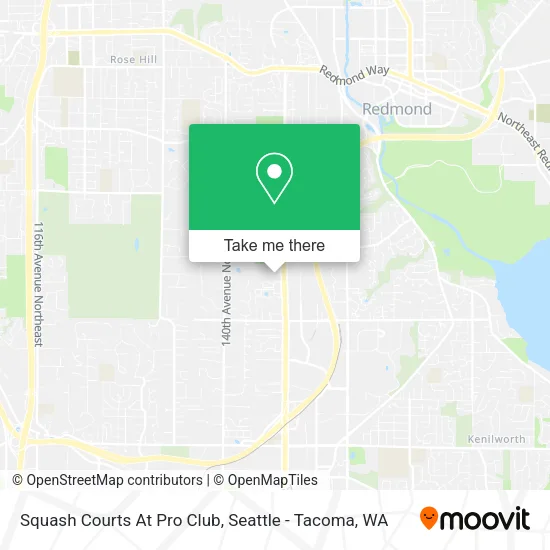 Squash Courts At Pro Club map