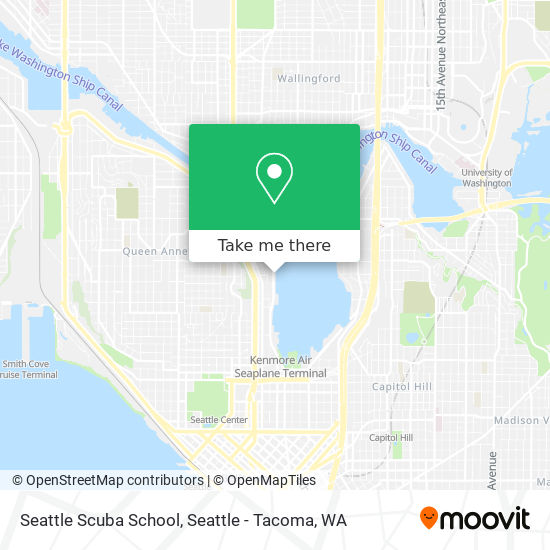 Mapa de Seattle Scuba School