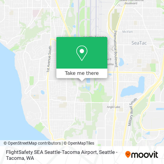 FlightSafety SEA Seattle-Tacoma Airport map