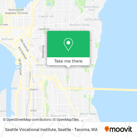 Mapa de Seattle Vocational Institute