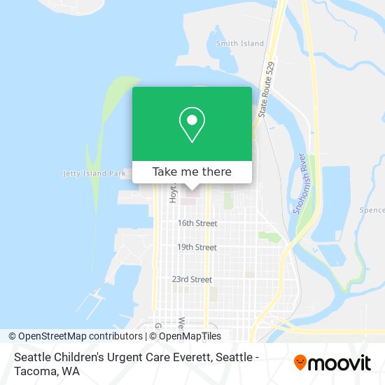 Seattle Children's Urgent Care Everett map