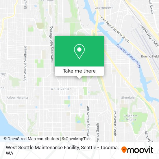 Mapa de West Seattle Maintenance Facility