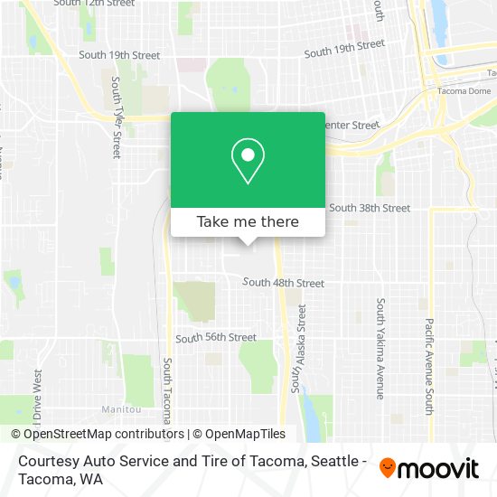 Courtesy Auto Service and Tire of Tacoma map