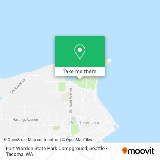 Fort Worden State Park Campground map