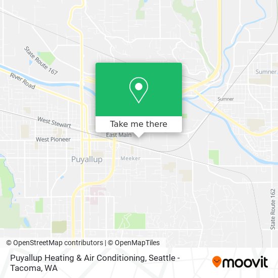 Puyallup Heating & Air Conditioning map