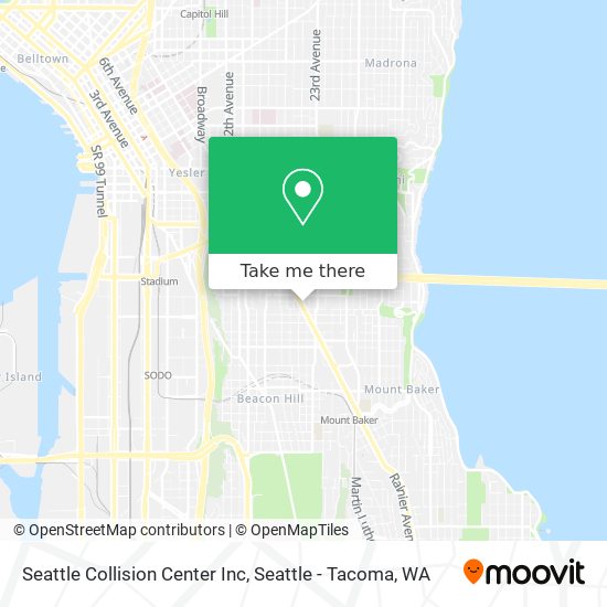 Seattle Collision Center Inc map