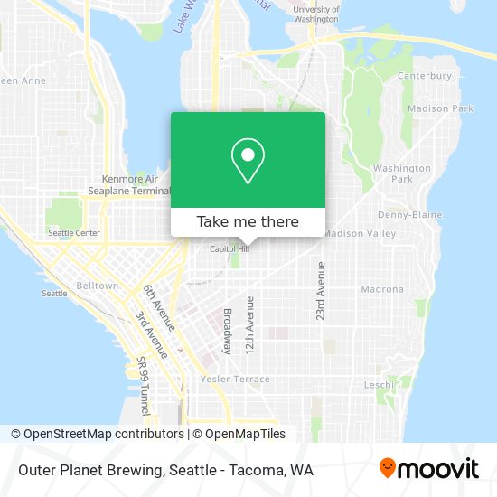 Outer Planet Brewing map