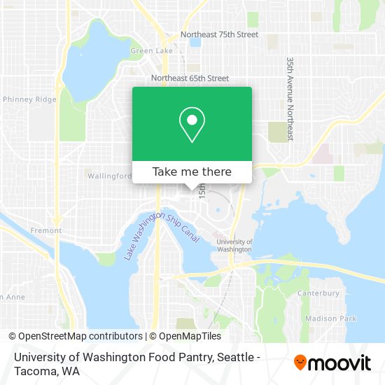 Mapa de University of Washington Food Pantry