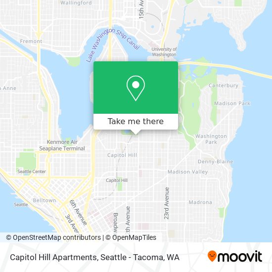 Capitol Hill Apartments map