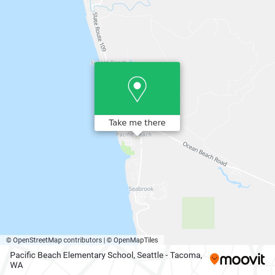 Pacific Beach Elementary School map