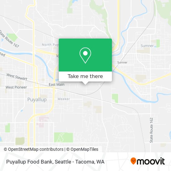 Mapa de Puyallup Food Bank