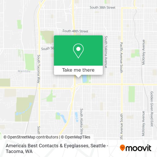 America's Best Contacts & Eyeglasses map