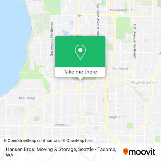 Mapa de Hansen Bros. Moving & Storage