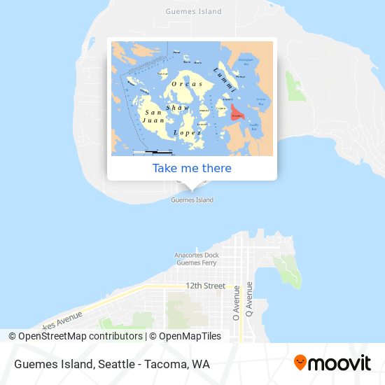 Guemes Island map