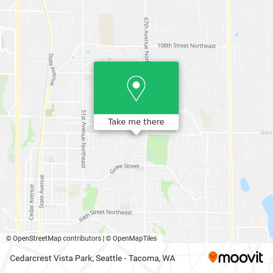 Mapa de Cedarcrest Vista Park