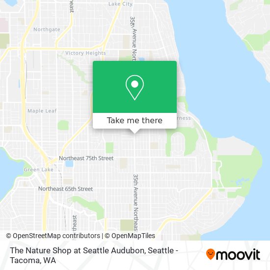 The Nature Shop at Seattle Audubon map