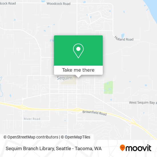 Sequim Branch Library map