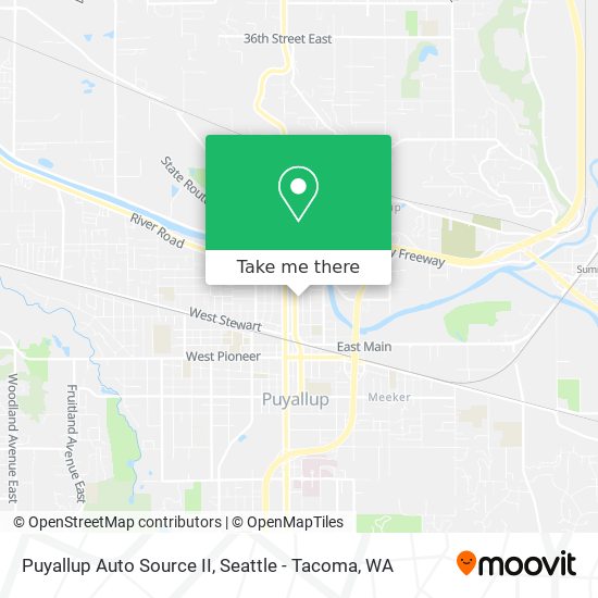 Mapa de Puyallup Auto Source II