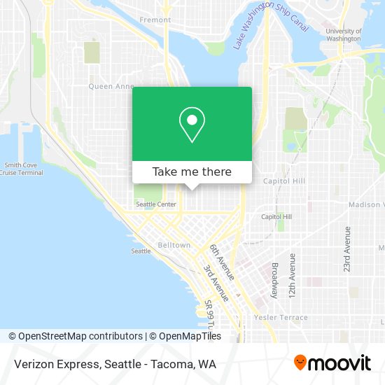 Verizon Express map