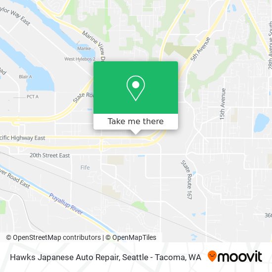 Hawks Japanese Auto Repair map