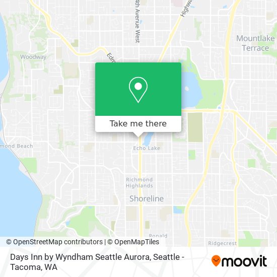 Days Inn by Wyndham Seattle Aurora map