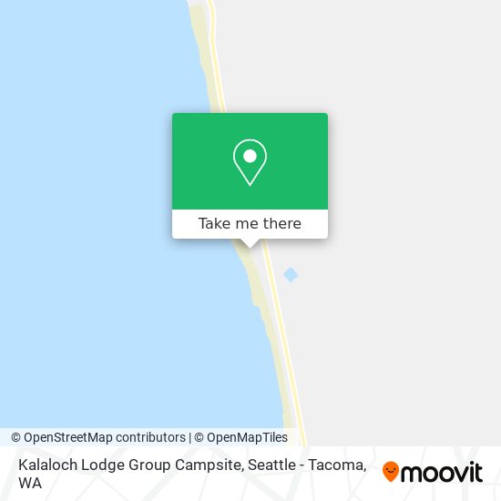 Mapa de Kalaloch Lodge Group Campsite