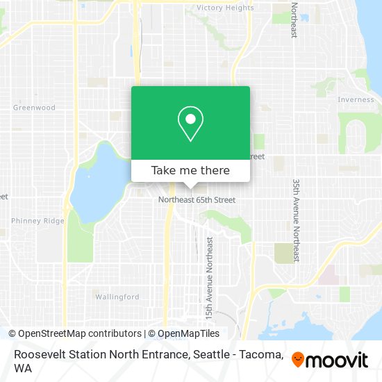 Roosevelt Station North Entrance map