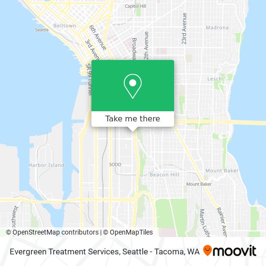 Evergreen Treatment Services map